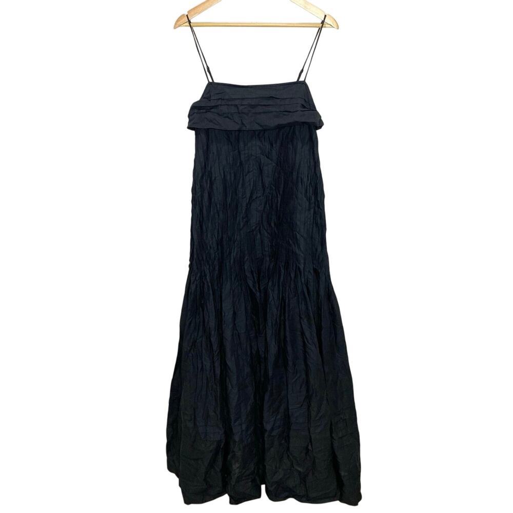 Staud Flowy Maxi Dress In Black 4 NWT